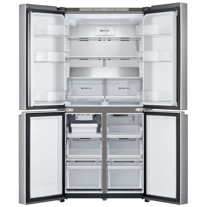 LG LF19C8200S Counter Depth French Door Refrigerator, 33 inch Width, 19 cu. ft. Capacity, Counter Depth, Ice Dispenser (Freezer Located), ENERGY STAR Certified, Stainless Steel colour, Multi-Air Flow™, SmartDiagnosis™, ThinQ® Technology
