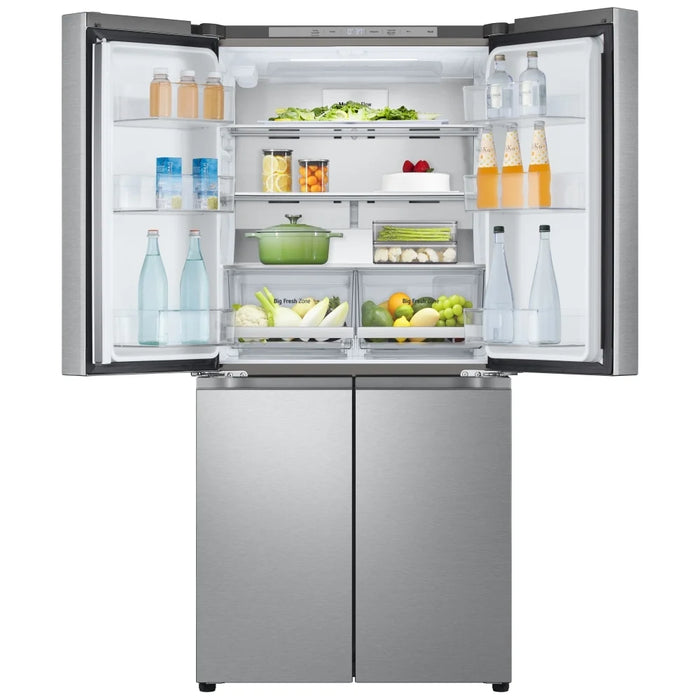 LG LF19C8200S Counter Depth French Door Refrigerator, 33 inch Width, 19 cu. ft. Capacity, Counter Depth, Ice Dispenser (Freezer Located), ENERGY STAR Certified, Stainless Steel colour, Multi-Air Flow™, SmartDiagnosis™, ThinQ® Technology