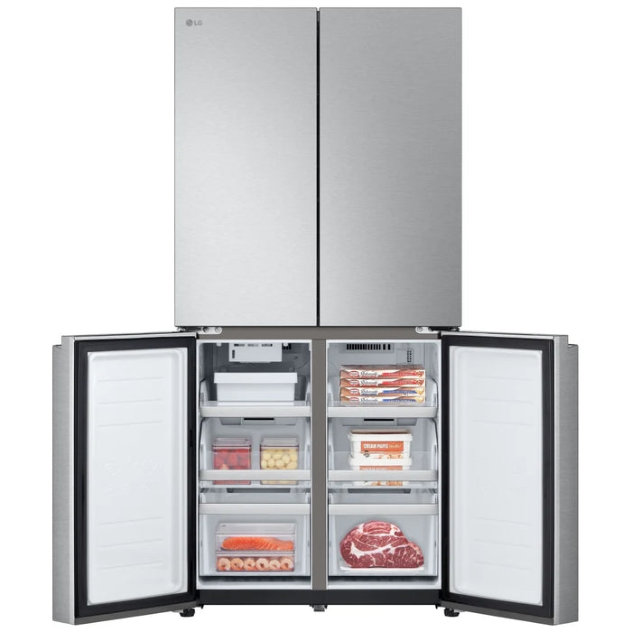 LG LF19C8200S Counter Depth French Door Refrigerator, 33 inch Width, 19 cu. ft. Capacity, Counter Depth, Ice Dispenser (Freezer Located), ENERGY STAR Certified, Stainless Steel colour, Multi-Air Flow™, SmartDiagnosis™, ThinQ® Technology