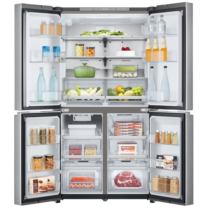 LG LF24C8200S French Door Refrigerator, 36 inch Width, 23.6 cu. ft. Capacity, Counter Depth, Ice Dispenser (Freezer Located), ENERGY STAR Certified, Stainless Steel colour, Multi-Air Flow™, SmartDiagnosis™