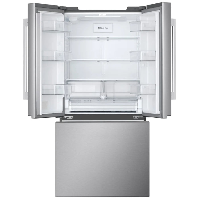 LG LF25H6200S French Door Refrigerator, 33 inch Width, 25.1 cu. ft. Capacity, Ice Dispenser (Freezer Located), ENERGY STAR Certified, Stainless Steel colour