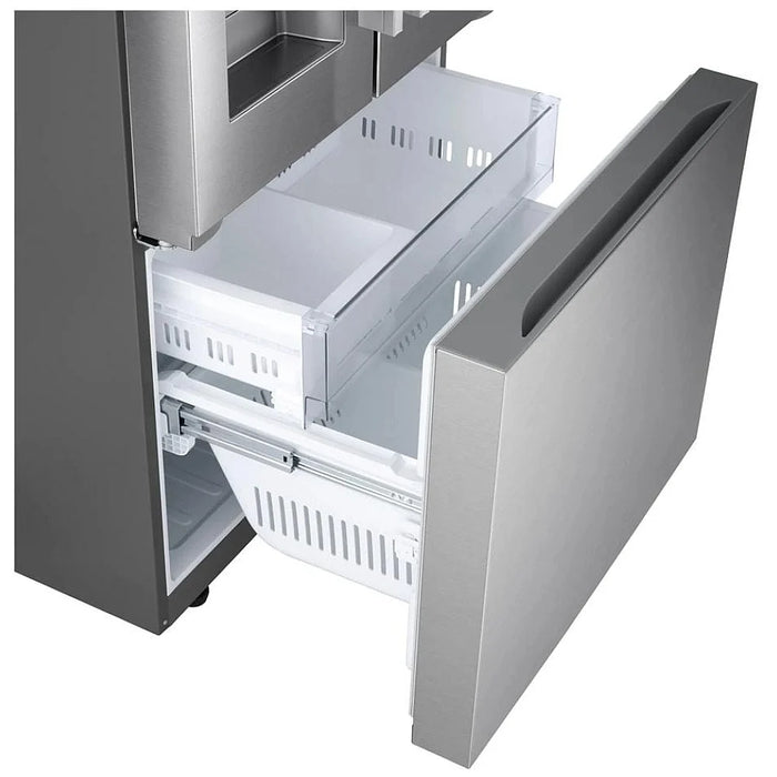 LG LF25H6330S French Door Refrigerator, 33 inch Width, 25 cu. ft. Capacity, Water Dispenser (Exterior), Ice Dispenser (Thru Door), ENERGY STAR Certified, Stainless Steel colour, SmartDiagnosis™, Standard-Depth MAX™, ThinQ® Technology