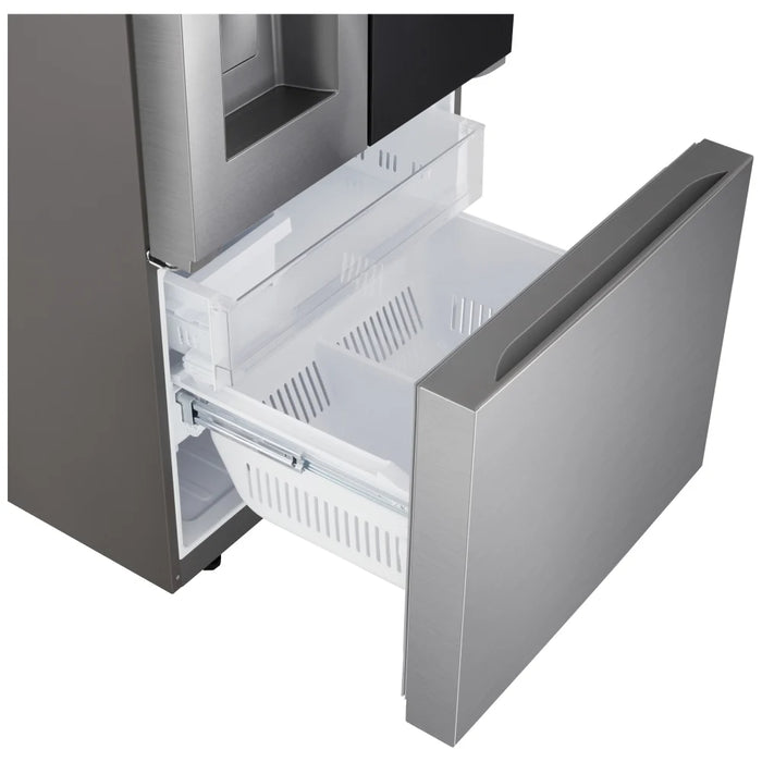 LG LF25S6560S French Door Refrigerator, 33 inch Width, 24.5 cu. ft. Capacity, Water Dispenser (Exterior), Ice Dispenser (Thru Door), ENERGY STAR Certified, Stainless Steel colour