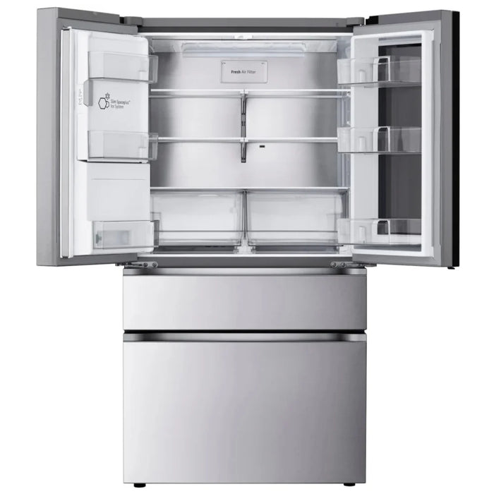 LG LF29S8365S French Door Refrigerator, 36 inch Width, 28.6 cu. ft. Capacity, Water Dispenser (Exterior), Ice Dispenser (Thru Door), ENERGY STAR Certified, Stainless Steel colour