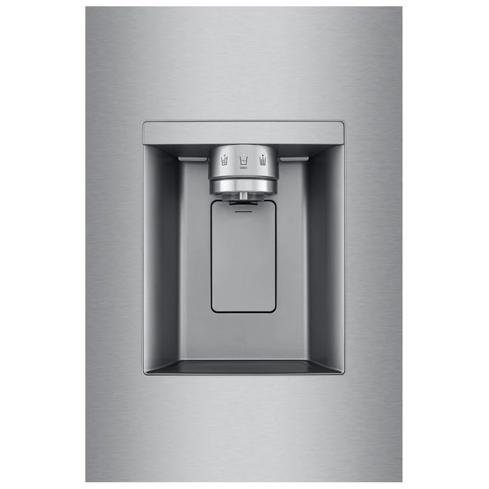 LG LF31WSH63S French Door Refrigerator, 36 inch Width, 31 cu. ft. Capacity, Water Dispenser (Exterior), Ice Dispenser (Thru Door), ENERGY STAR Certified, Stainless Steel colour