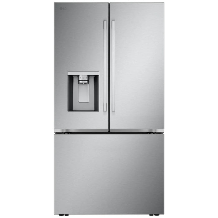 LG LF31WSH63S French Door Refrigerator, 36 inch Width, 31 cu. ft. Capacity, Water Dispenser (Exterior), Ice Dispenser (Thru Door), ENERGY STAR Certified, Stainless Steel colour