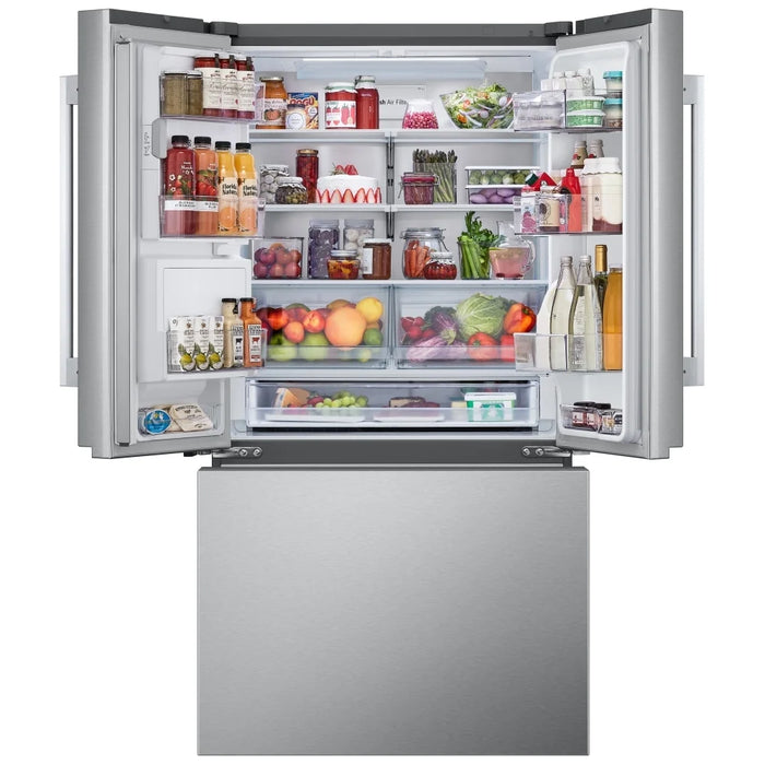 LG LF31WSH63S French Door Refrigerator, 36 inch Width, 31 cu. ft. Capacity, Water Dispenser (Exterior), Ice Dispenser (Thru Door), ENERGY STAR Certified, Stainless Steel colour