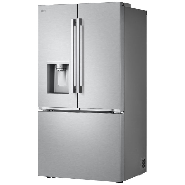 LG LF31WSH63S French Door Refrigerator, 36 inch Width, 31 cu. ft. Capacity, Water Dispenser (Exterior), Ice Dispenser (Thru Door), ENERGY STAR Certified, Stainless Steel colour
