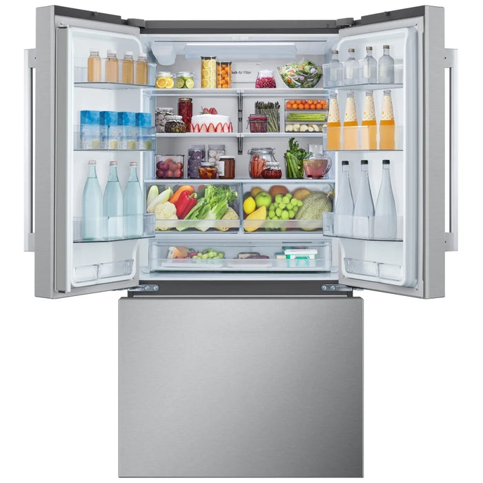 LG LF32BSH42S French Door Refrigerator, 36 inch Width, 32 cu. ft. Capacity, Water Dispenser (Interior), Ice Dispenser (Thru Door), ENERGY STAR Certified, Stainless Steel colour