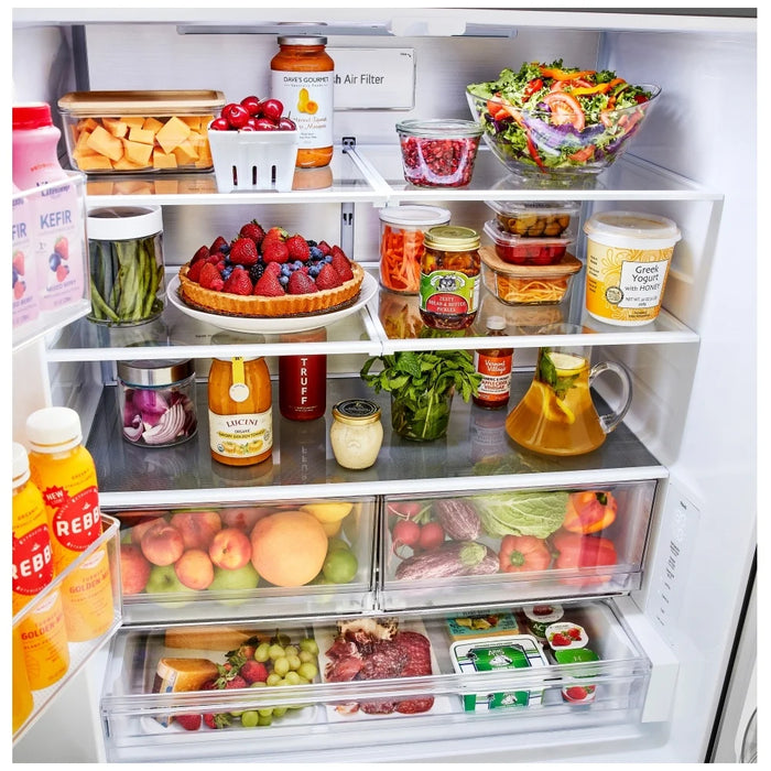 LG LF32BSH42S French Door Refrigerator, 36 inch Width, 32 cu. ft. Capacity, Water Dispenser (Interior), Ice Dispenser (Thru Door), ENERGY STAR Certified, Stainless Steel colour