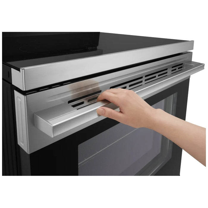 LG LREN6321VE Electric Range, 6.3 cu. ft. Capacity, 30 inch Exterior Width, True Convection, 4 Burners, Storage Drawer, Air Fry, Steam Clean, 3,200 W Highest Element, Stainless Steel colour