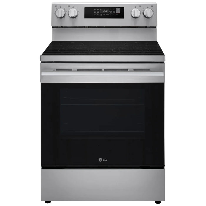LG LREN6321YE Electric Range, 6.3 cu. ft. Capacity, 30 inch Exterior Width, Convection, 4 Burners, Storage Drawer, Air Fry, Manual Clean