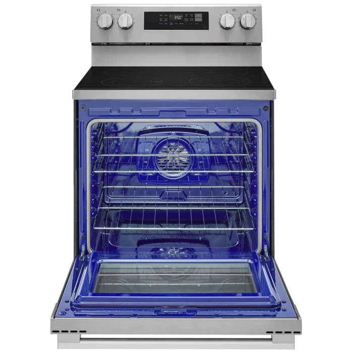 LG LREN6321YE Electric Range, 6.3 cu. ft. Capacity, 30 inch Exterior Width, Convection, 4 Burners, Storage Drawer, Air Fry, Manual Clean