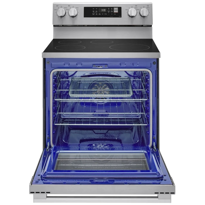 LG LRIN6323YE Induction Range, 6.3 cu. ft. Capacity, 30 inch Exterior Width, Convection, 4 Burners, Storage Drawer, Air Fry, Self Clean, 3,900 W Highest Element, Stainless Steel