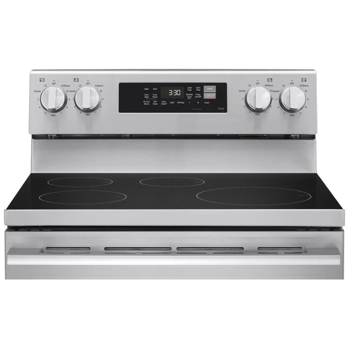 LG LRIN6323YE Induction Range, 6.3 cu. ft. Capacity, 30 inch Exterior Width, Convection, 4 Burners, Storage Drawer, Air Fry, Self Clean, 3,900 W Highest Element, Stainless Steel
