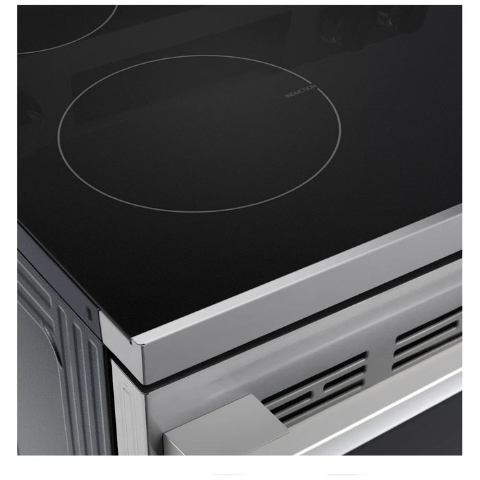 LG LRIN6323YE Induction Range, 6.3 cu. ft. Capacity, 30 inch Exterior Width, Convection, 4 Burners, Storage Drawer, Air Fry, Self Clean, 3,900 W Highest Element, Stainless Steel