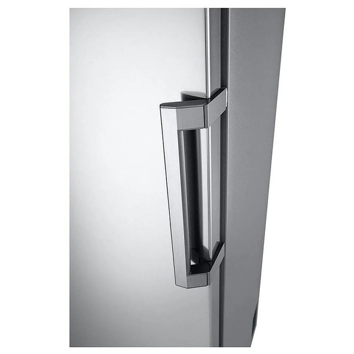 LG LROFC1104V Upright Freezer, 24 inch Width, 11.4 cu. ft. Capacity, Frost Free, Reversible Door, Interior Light (Freezer), Platinum Silver colour