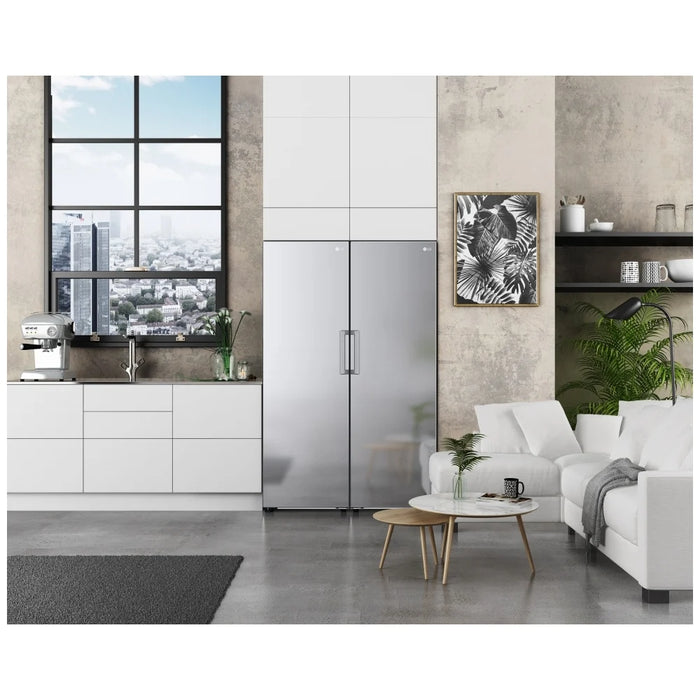 LG LRONC1404V All Column Refrigerator, 24 inch Width, 14 cu. ft. Capacity, ENERGY STAR Certified, Counter Depth, Platinum Silver colour, DoorCooling+, Multi-Air Flow