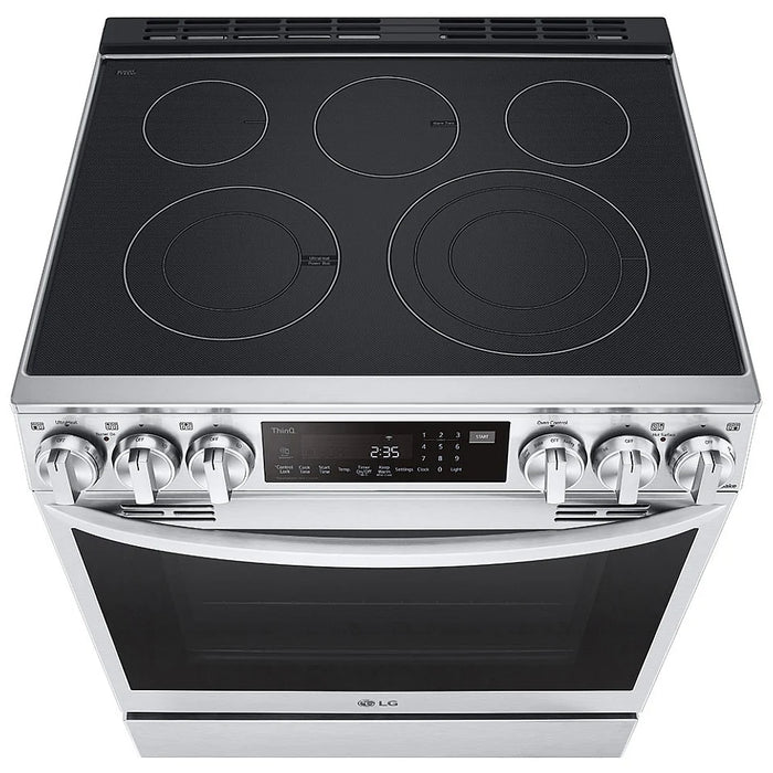 LG LSEL6335F Electric Range, 6.3 cu. ft. Capacity, 30 inch Exterior Width, True Convection, 6 Burners