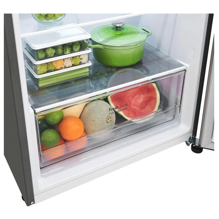 LG LT13C2000V Top Freezer Counter Depth Refrigerator, 28 inch Width, ENERGY STAR Certified, Counter Depth, 13 cu. ft. Capacity, Stainless Look (VCM) colour