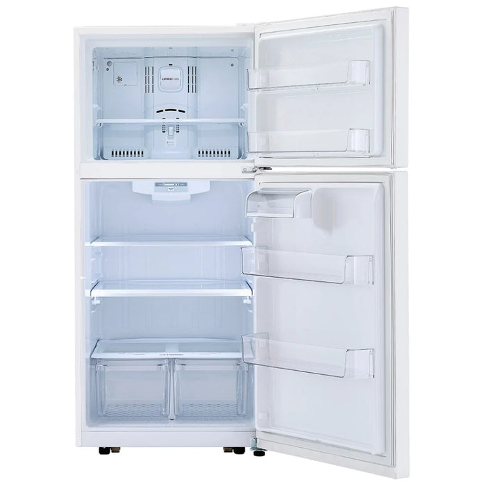 LG LTCS20020W Top Freezer Refrigerator, 30 inch Width, 20 cu. ft. Capacity, Optional Ice Maker (Special Order), ENERGY STAR Certified, White colour, LoDecibel™ Quiet , Multi-Air Flow™