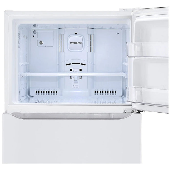 LG LTCS20020W Top Freezer Refrigerator, 30 inch Width, 20 cu. ft. Capacity, Optional Ice Maker (Special Order), ENERGY STAR Certified, White colour, LoDecibel™ Quiet , Multi-Air Flow™