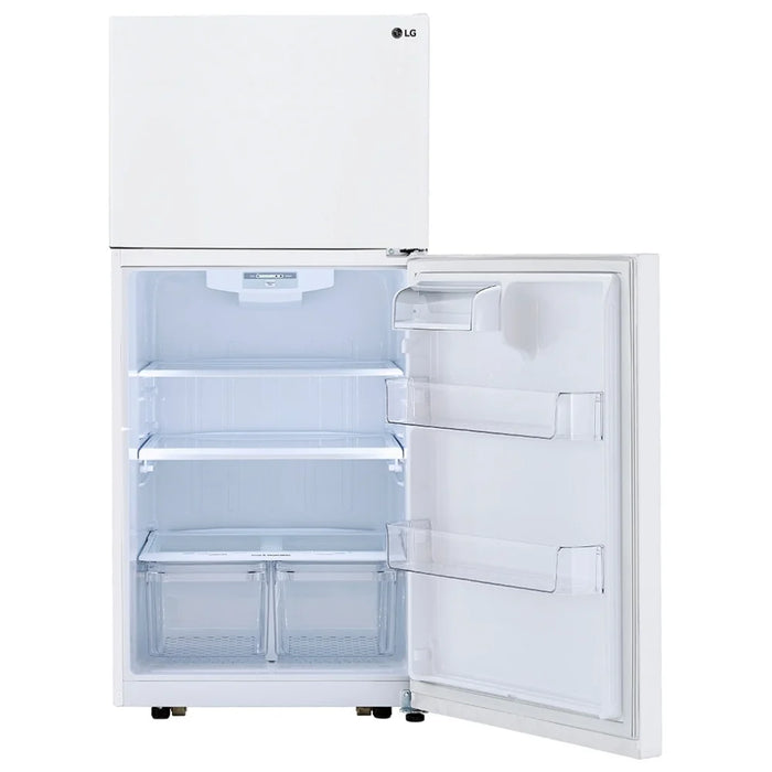 LG LTCS20020W Top Freezer Refrigerator, 30 inch Width, 20 cu. ft. Capacity, Optional Ice Maker (Special Order), ENERGY STAR Certified, White colour, LoDecibel™ Quiet , Multi-Air Flow™