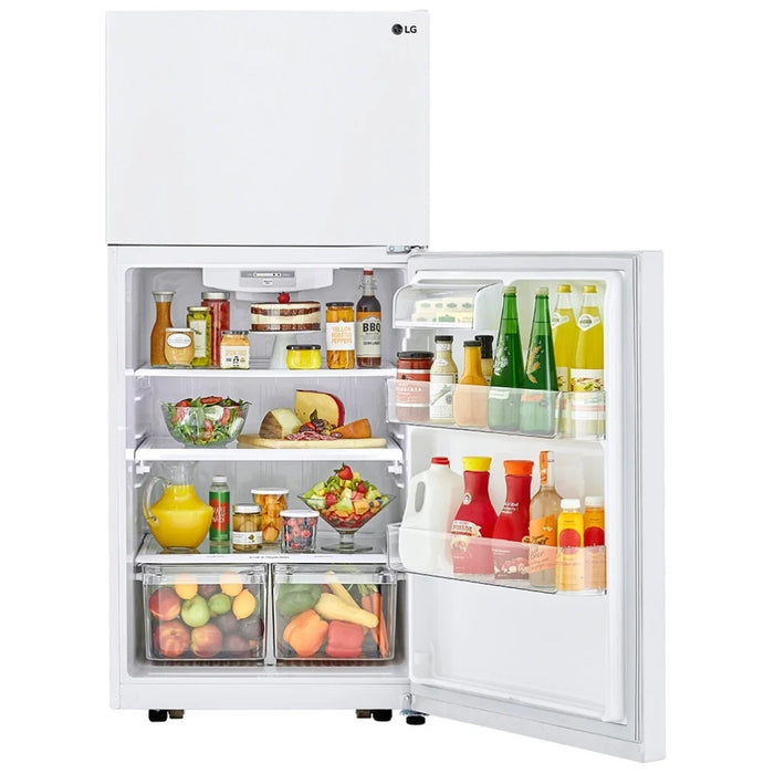 LG LTCS20020W Top Freezer Refrigerator, 30 inch Width, 20 cu. ft. Capacity, Optional Ice Maker (Special Order), ENERGY STAR Certified, White colour, LoDecibel™ Quiet , Multi-Air Flow™