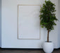 White Barolo Extra-large Planter in white color, measuring 21.4 inches in diameter.