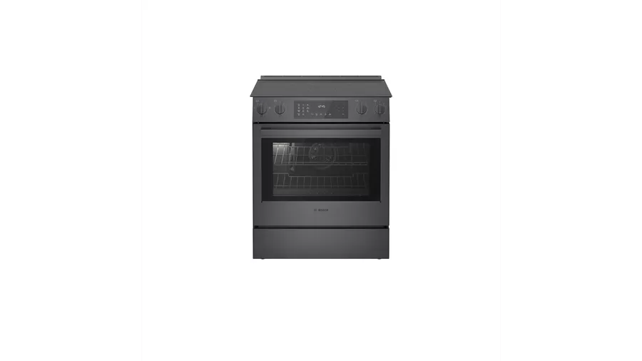 800 Series Electric Slide-in Range Black Stainless Steel HEI8046C