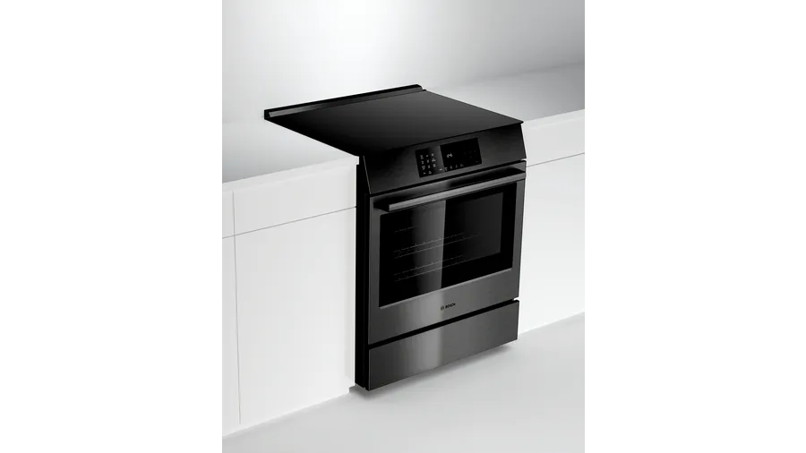 800 Series Electric Slide-in Range Black Stainless Steel HEI8046C