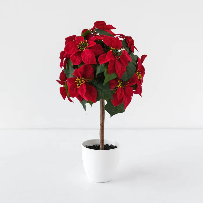 Tabletop Poinsettia Tree, 22" - NAL23-0568-1