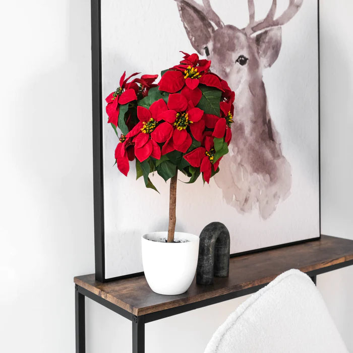 Tabletop Poinsettia Tree, 22" - NAL23-0568-1