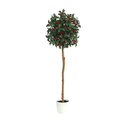 Image of a 59-inch Holly Berry Tree, product code NAL23-0703.