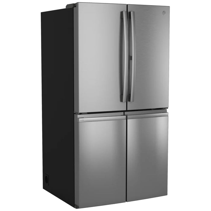 GE Profile PAD28BYTFS Bottom Freezer French Door Refrigerator, 36 inch Width, ENERGY STAR Certified, 28 cu. ft. Capacity, Water Dispenser (Interior), Ice Dispenser (Freezer Located), Stainless Steel colour