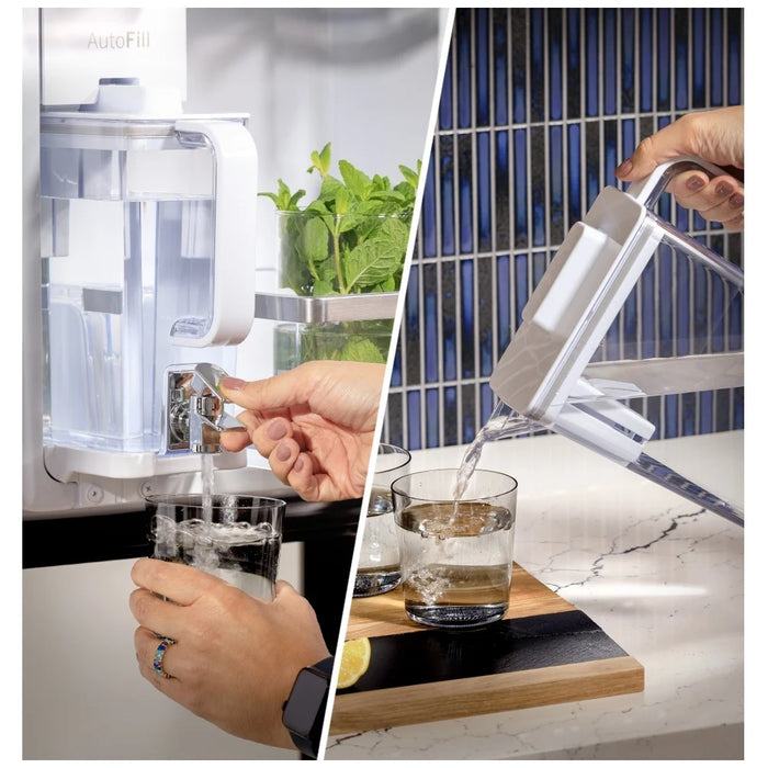 GE Profile PAD28BYTFS Bottom Freezer French Door Refrigerator, 36 inch Width, ENERGY STAR Certified, 28 cu. ft. Capacity, Water Dispenser (Interior), Ice Dispenser (Freezer Located), Stainless Steel colour