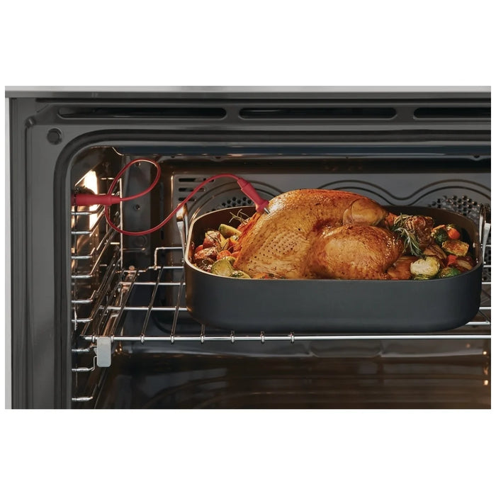 Frigidaire Professional PCFG3670AF Gas Range, 36 inch Exterior Width, Self Clean, Convection, 6 Burners, 4.4 cu. ft. Capacity, 1 Ovens, Stainless Steel colour True European Convection, Soft Close Door, Telescopic Gliding Extension Rack, Temperature Probe