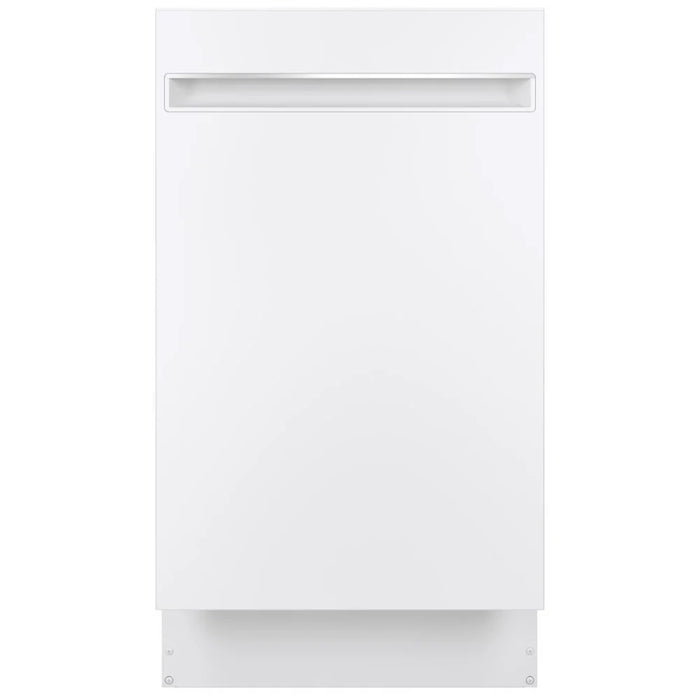 GE Profile PDT145SGLWW Dishwasher, 18 inch Exterior Width, 47 dB Decibel Level, Fully Integrated, Stainless Steel (Interior), 3 Wash Cycles, 8 Capacity (Place Settings), Hard Food Disposal, Wifi Enabled, White colour