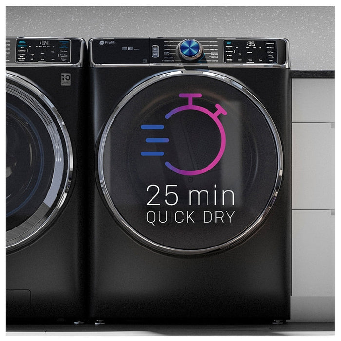 GE Profile PFD87ESMVRS Electric Dryer, 7.8 cu. ft. Dryer Capacity, Steam Clean, 5 Temperature Settings, Stackable, Steel Drum, Wifi Enabled, Sapphire Blue colour