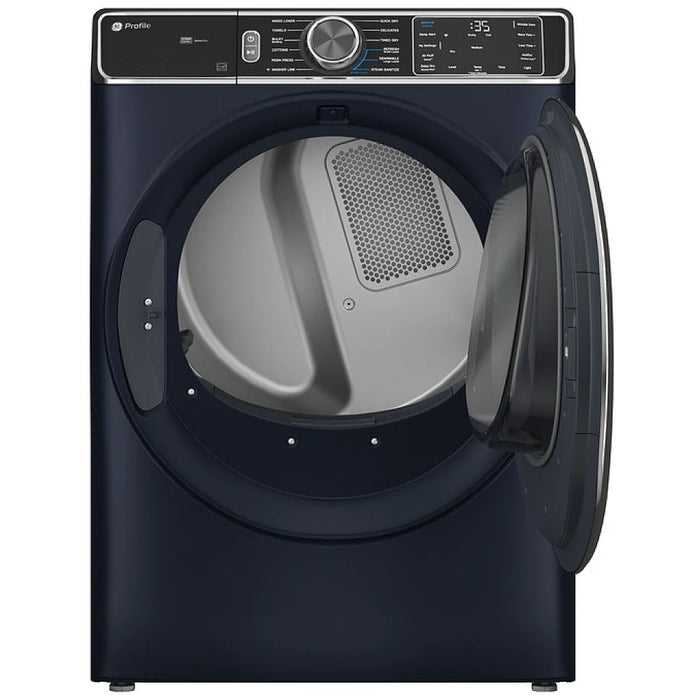 GE Profile PFD87ESMVRS Electric Dryer, 7.8 cu. ft. Dryer Capacity, Steam Clean, 5 Temperature Settings, Stackable, Steel Drum, Wifi Enabled, Sapphire Blue colour