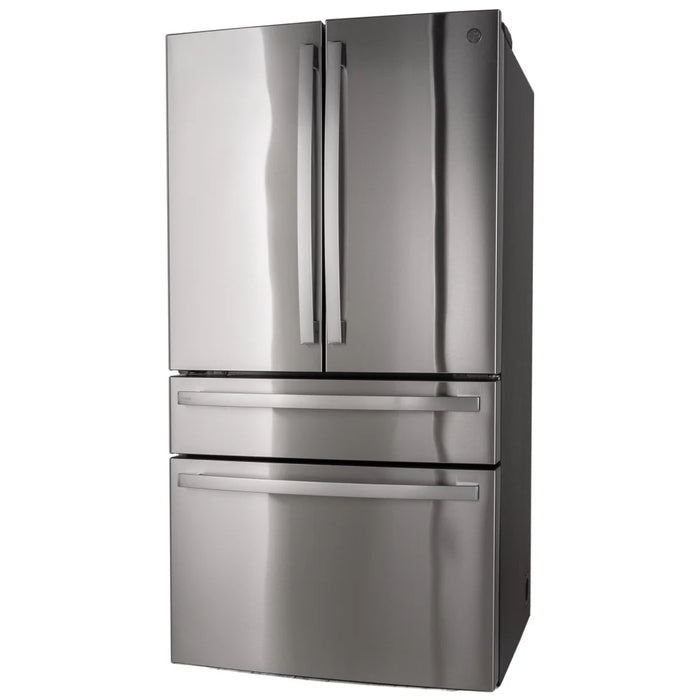 GE Profile PGE29BYTFS French Door Refrigerator, 36 inch Width, 28.7 cu. ft. Capacity, Water Dispenser (Interior), Ice Dispenser (Freezer Located), Stainless Steel colour