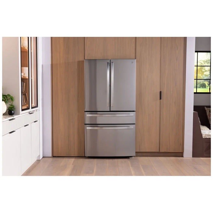 GE Profile PGE29BYTFS French Door Refrigerator, 36 inch Width, 28.7 cu. ft. Capacity, Water Dispenser (Interior), Ice Dispenser (Freezer Located), Stainless Steel colour