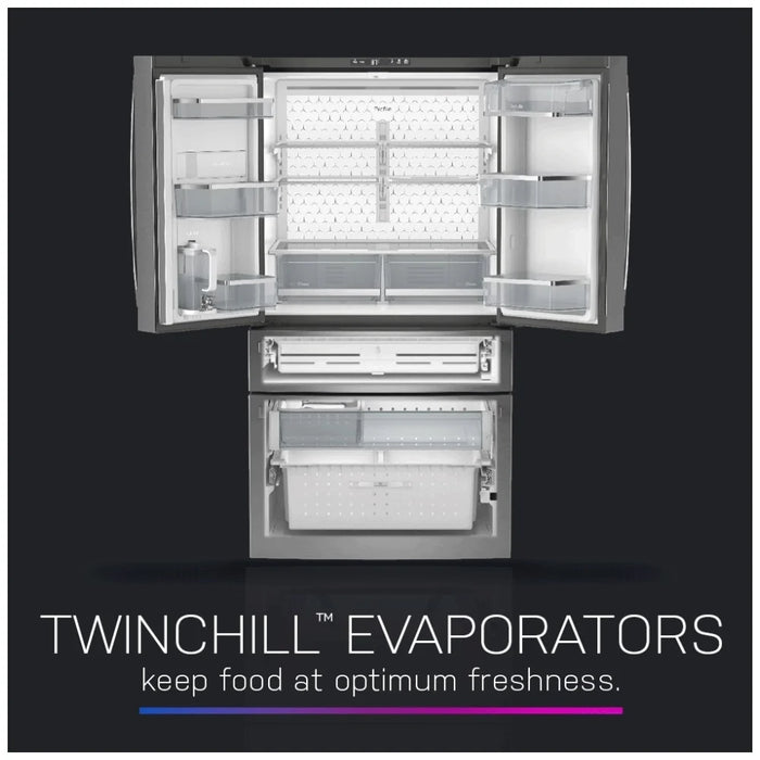 GE Profile PGE29BYTFS French Door Refrigerator, 36 inch Width, 28.7 cu. ft. Capacity, Water Dispenser (Interior), Ice Dispenser (Freezer Located), Stainless Steel colour