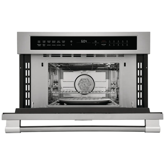 Frigidaire Professional PMBD3080AF Built In Microwave, 1.6 cu. ft. Capacity, 1000W Watts, Convection, Stainless Steel Interior, 30 inch Exterior Width, Stainless Steel