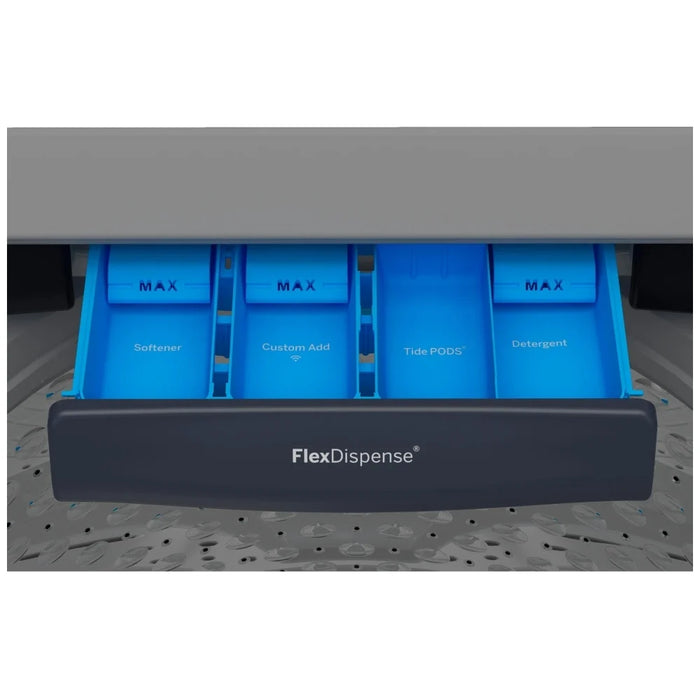 GE Profile PTW800BPWRS Top Load Washer, ENERGY STAR Certified, 5.4 cu. ft. Washer Capacity, 10 Wash Cycles, 800 RPM Washer Spin Speed, Impeller, Wifi Enabled, Sapphire Blue colour