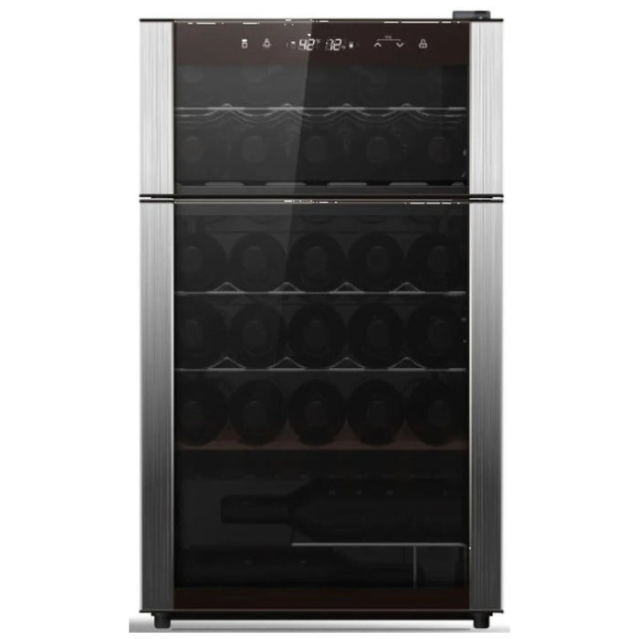GE Profile PXR03FLMFSC Wine Cooler, 19 inch Width, 29 Wine Bottle Capacity, Stainless Steel colour Dual Zone