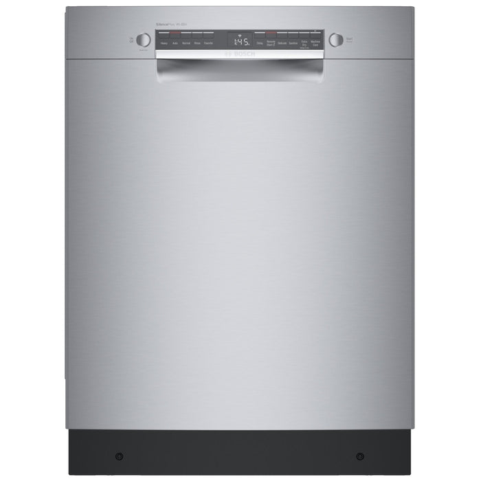 CLEARANCE OUT OF BOX Bosch 300 Series SGE53B55UC Dishwasher, 46 dB Decibel Level, Full Console, Stainless Interior, 6 Wash CYCLES, 2 Loading Racks, Wifi Enabled, Stainless Steel colour ADA Compliant