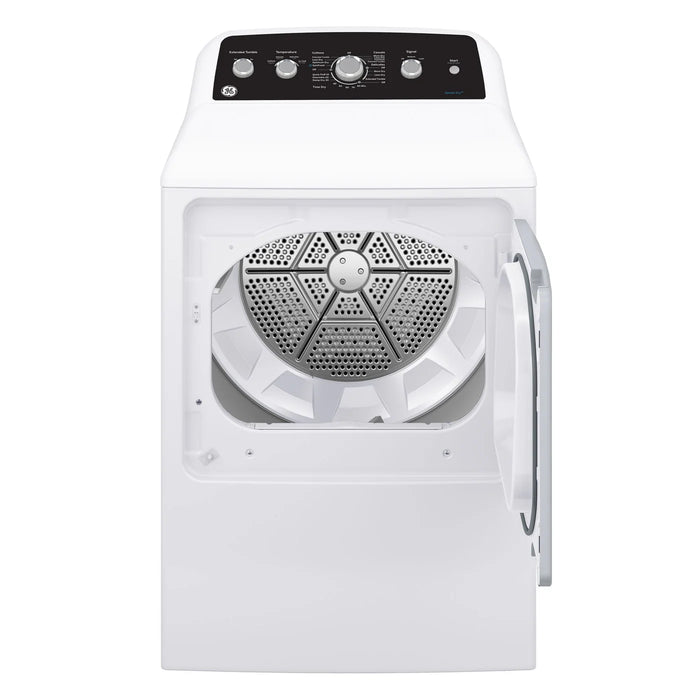 GE GTD49GBMRWS Gas Dryer, 7.2 cu. ft. Dryer Capacity, 4 Temperature Settings, Steel Drum, White colour