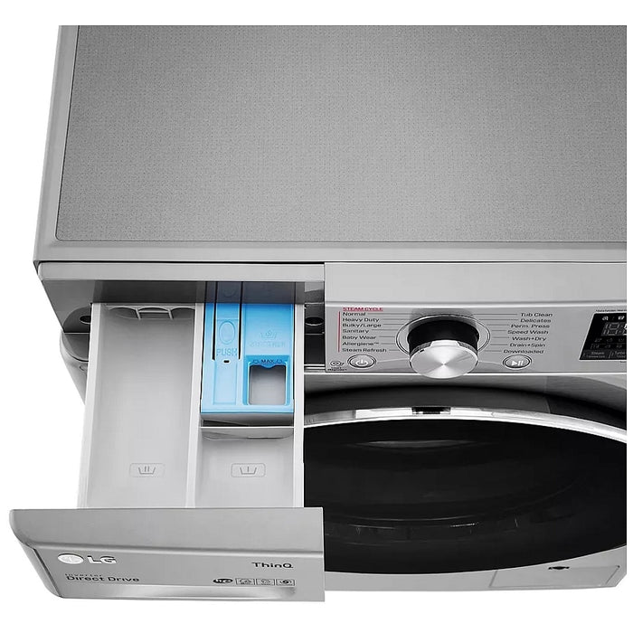 LG WM3555HVA All-in-One Washer Dryer Combo Front Load Electric Dryer, 24 inch Width, 2.6 cu. ft. Dryer Capacity, 2.6 cu. ft. Washer Capacity