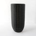 Rolland Xl Rattan Planter in Black, 35.4 inches.